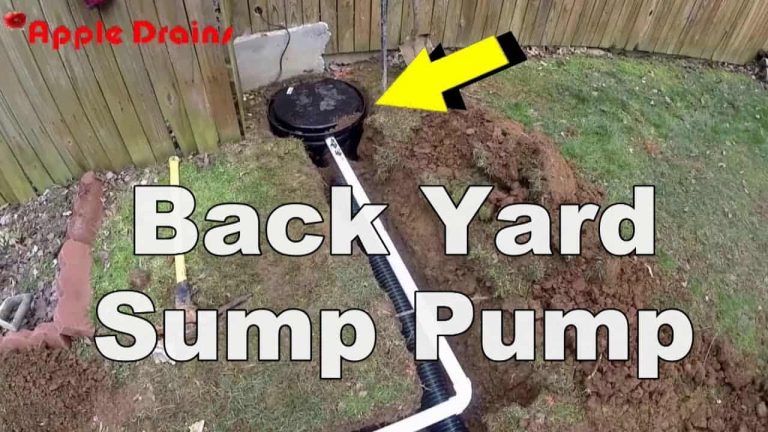 Can You Drain Your Sump Pump into Backyard