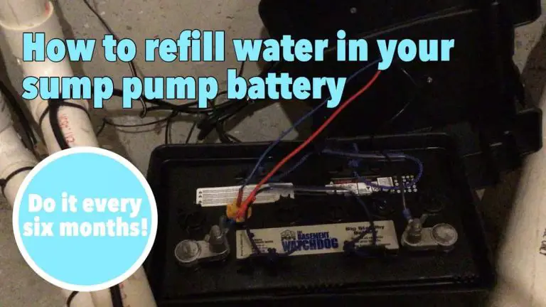 How Do You Add Water to a Sump Pump Battery