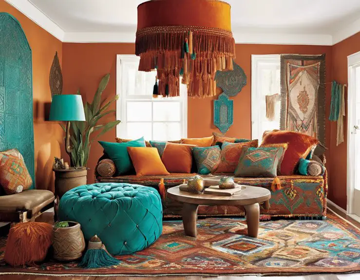 turquoise accent enhances design