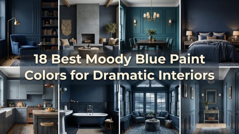 18 Best Moody Blue Paint Colors for Dramatic Interiors