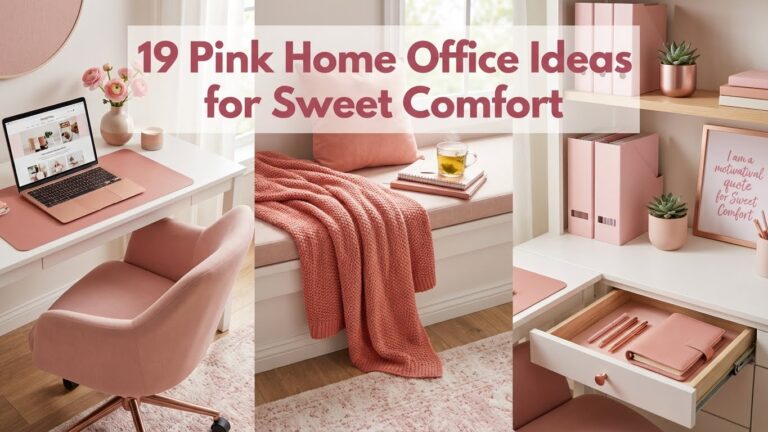 19 Pink Home Office Ideas for Sweet Comfort