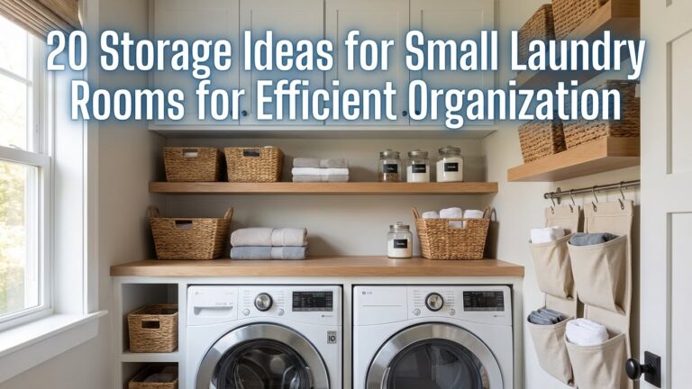 20 Storage Ideas for Small Laundry Rooms for Efficient Organization