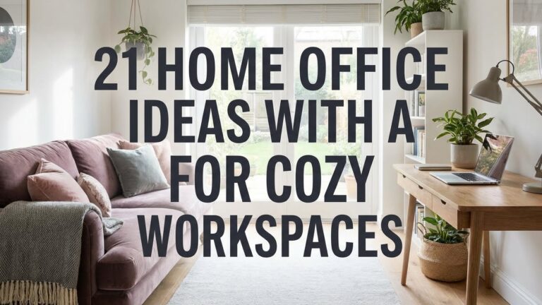 21 Home Office Ideas with a Couch for Cozy Workspaces
